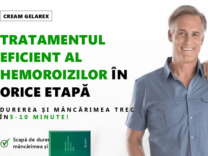 Gelarex RO - hemorrhoids treatment