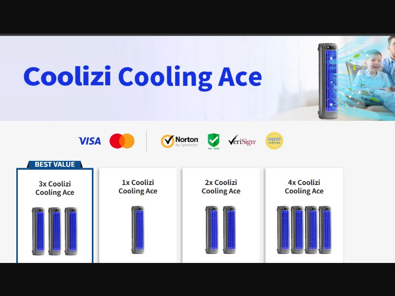[WEB+MOB] Coolizi Cooling Ace- CTC $89.98 /US/CA/AU CPS