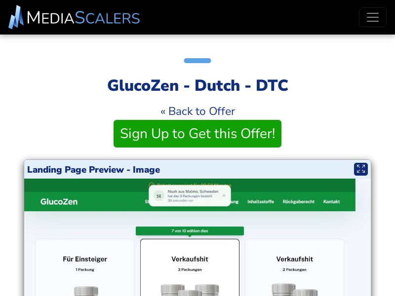 GlucoZen - Dutch - DTC (Event Tracking) [BE]