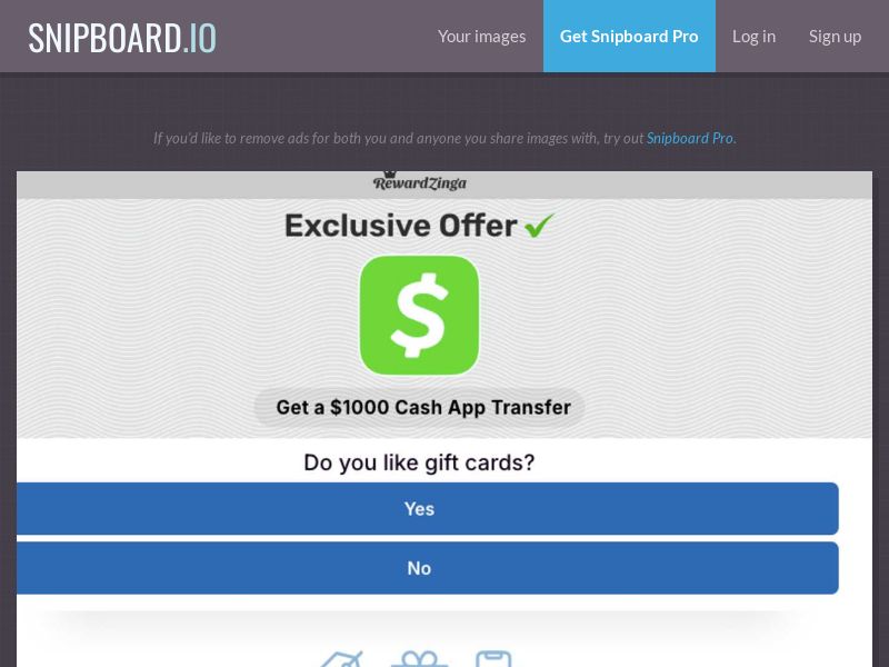 RewardZinga - $1000 CashApp US - SOI