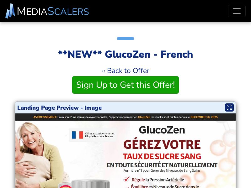 GlucoZen - French (Event Tracking) [FR, BE]