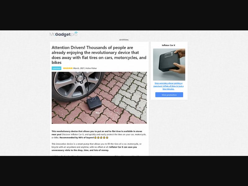 [WEB+MOB] Inflator Car X /International (112 GEOs) CPS *FB/TikTok/Google/Taboola Pixel*