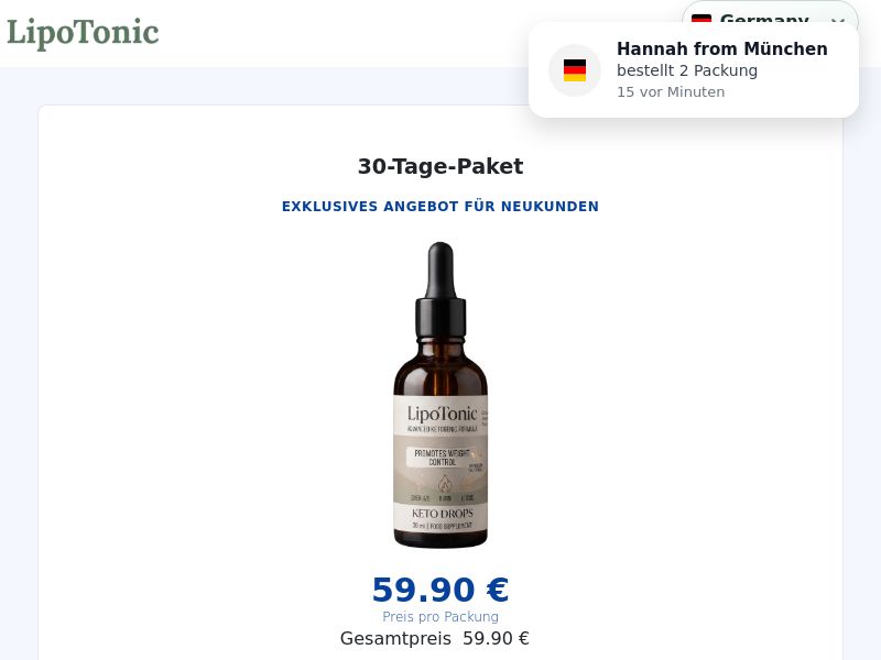 LipoTonic Drops - DTC [Multi-GEO] (Social,Banner,Native,Push,SEO,Search) - CPA {No BrandBidding}