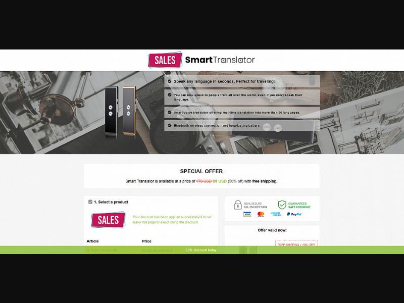 [WEB+MOB] Smart translator /International (112 GEOs) CPS *NEW* *FB/TikTok/Google/Taboola Pixel*