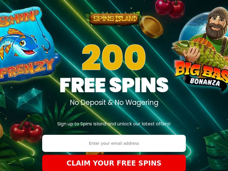 Spins Island - 200 Free Spins! CPL [UK]