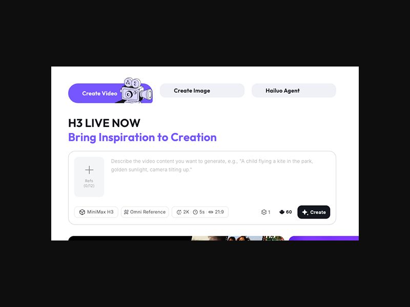 Hailuo - AI Video & Image Generator - RevShare (WW)