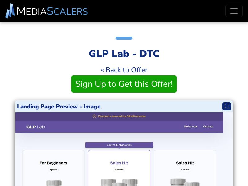 GLP Lab - DTC (Event Tracking) [UK]