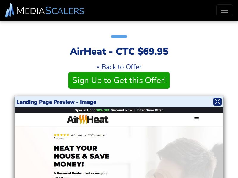 AirHeat - CTC $69.95 {+DTC} (Event Tracking) [US]