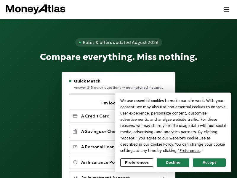 MoneyAtlas - Credit Card