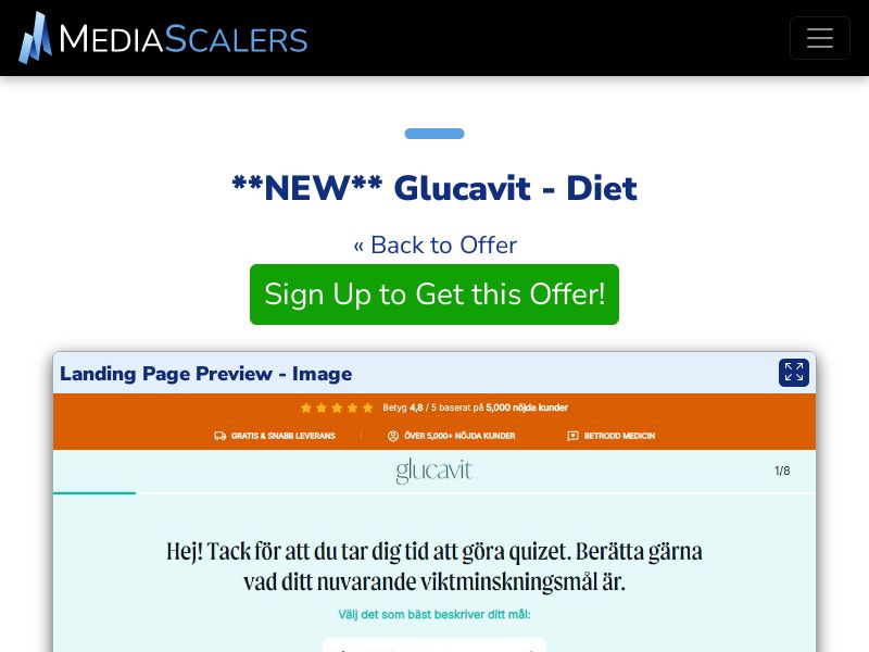 Glucavit - Diet {+Quiz, DTC} [SE]