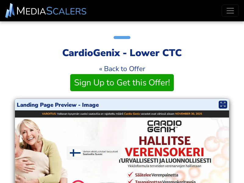 CardioGenix - Lower CTC {+Alt-Landers} (Event Tracking) [FI]