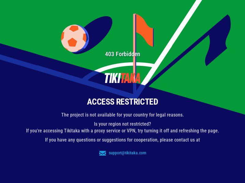 TikiTaka - AT,UK,BE,NL,NO,FI,IT,FR,ES,HU,AU,NZ,HR,SK,SI,QA,KW,SA,GR,CZ
