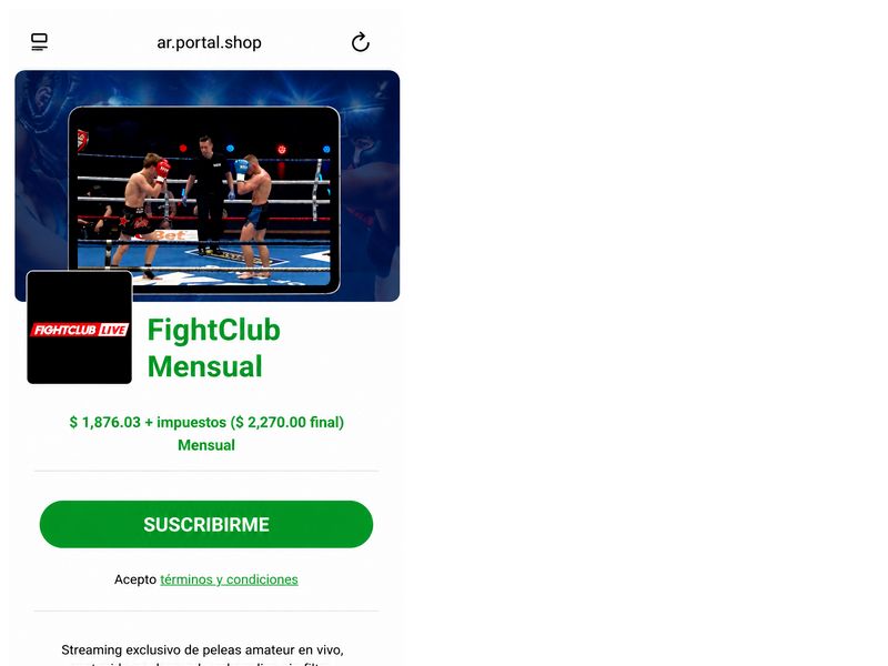 FIGHTCLUB Claro