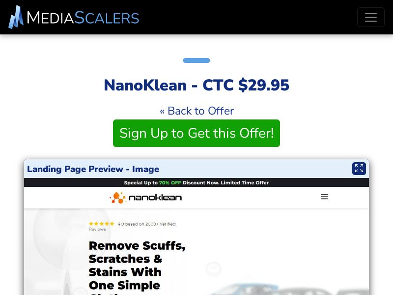 NanoKlean - CTC $29.95 {+DTC, Alt-Landers} (Event Tracking) [US]