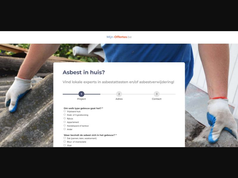 [WEB+MOB] Mijn-Offertes – Asbestos Removal /BE(NL) SOI [Approval Required]