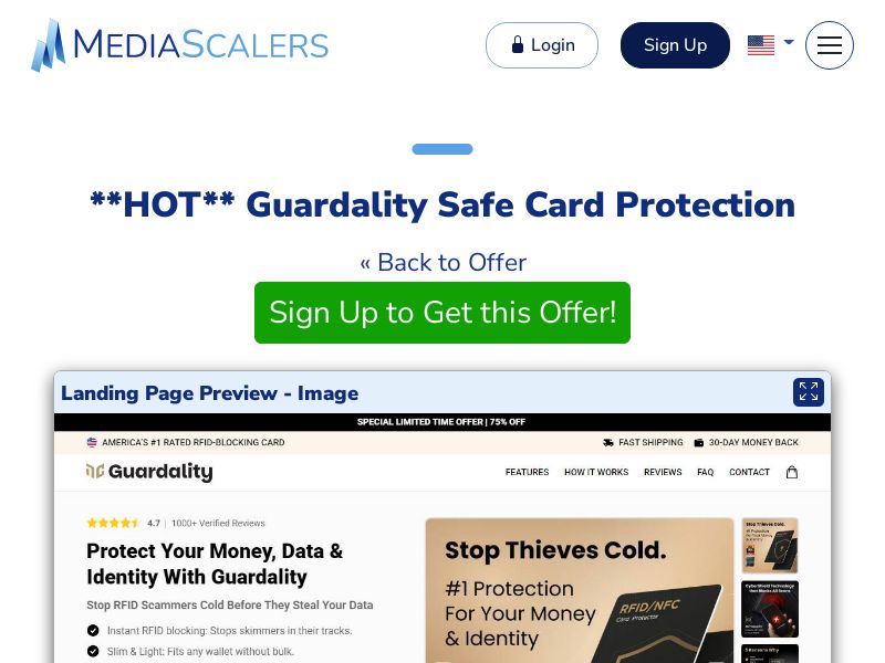 Guardality Safe Card Protection {+Advertorial, DTC, Alt-Landers} (Event Tracking) [US, DE, CA, AU, UK, FR, IL, +232 More]