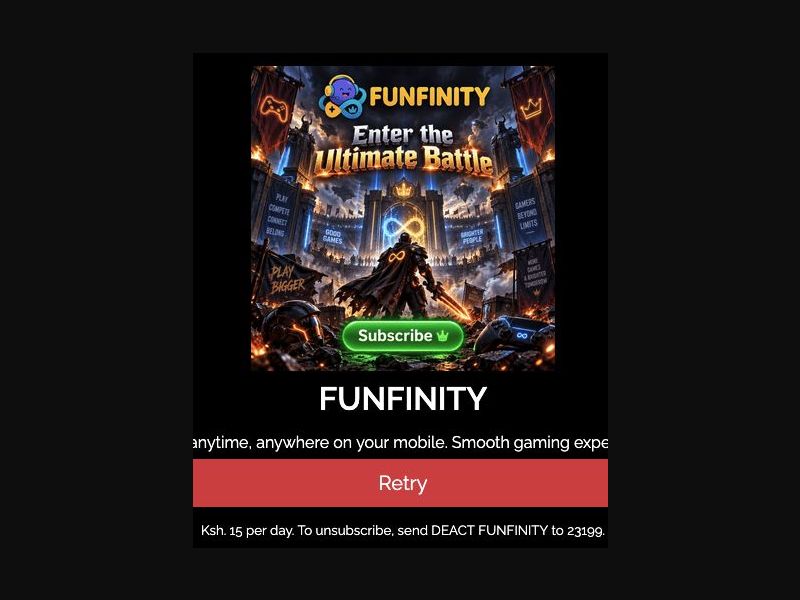 38891 - KE - [MOB] - FunFinity (Mfilter) - Safaricom - 1 Click