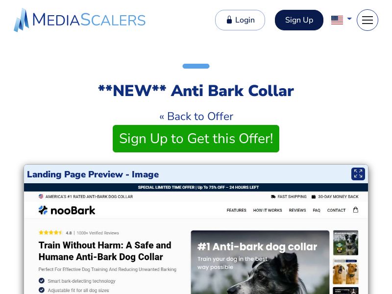 Anti Bark Collar {+Advertorial, DTC} [US]