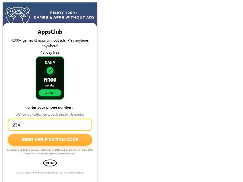 Appsclub MTN