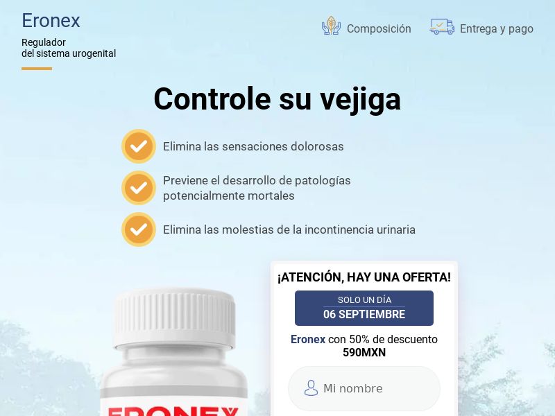 ERONEX 590 MXN - cystitis HOLD