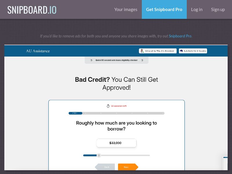 Finance - Bad Credit Sub prime loans AU - SOI