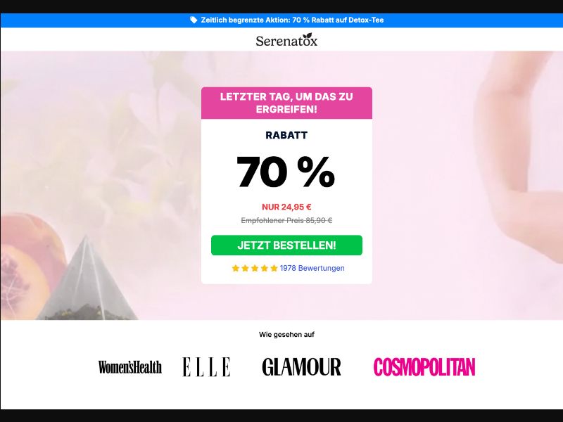 [WEB+MOB] SERENATOX DETOX TEA - DE - CPS