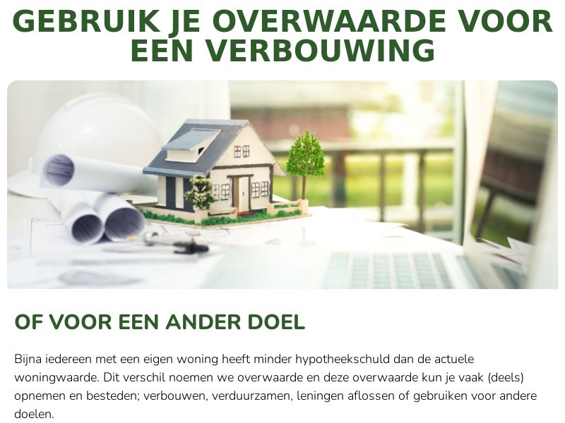 Hypotheek verbouw uw woning - CPL - SOI - Finance/Mortgage - NL ONLY
