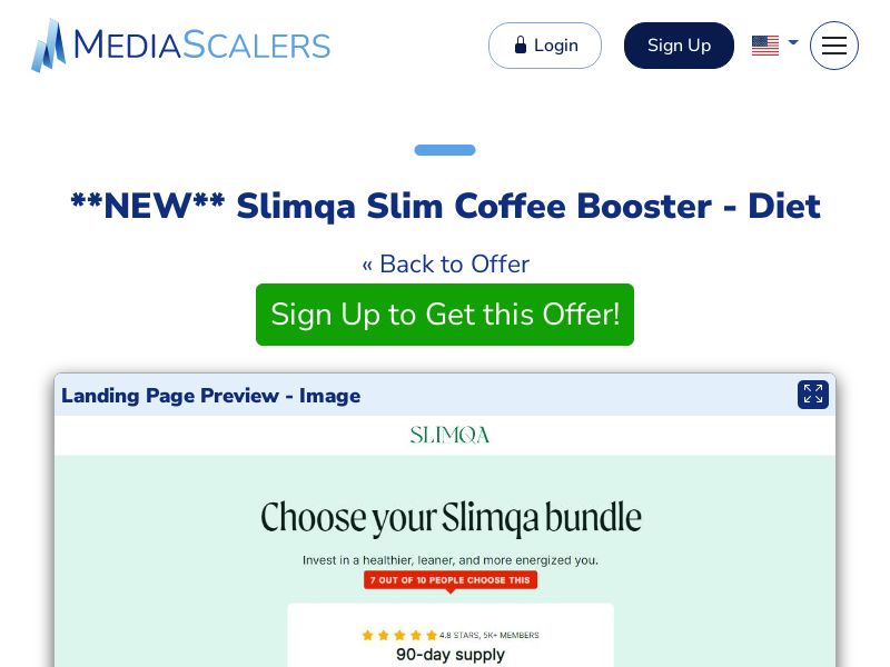 Slimqa Slim Coffee Booster - Diet [UK]