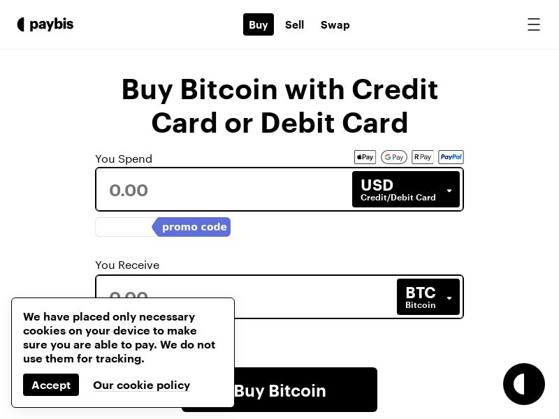 Paybis - Crypto Exchange (CPA)