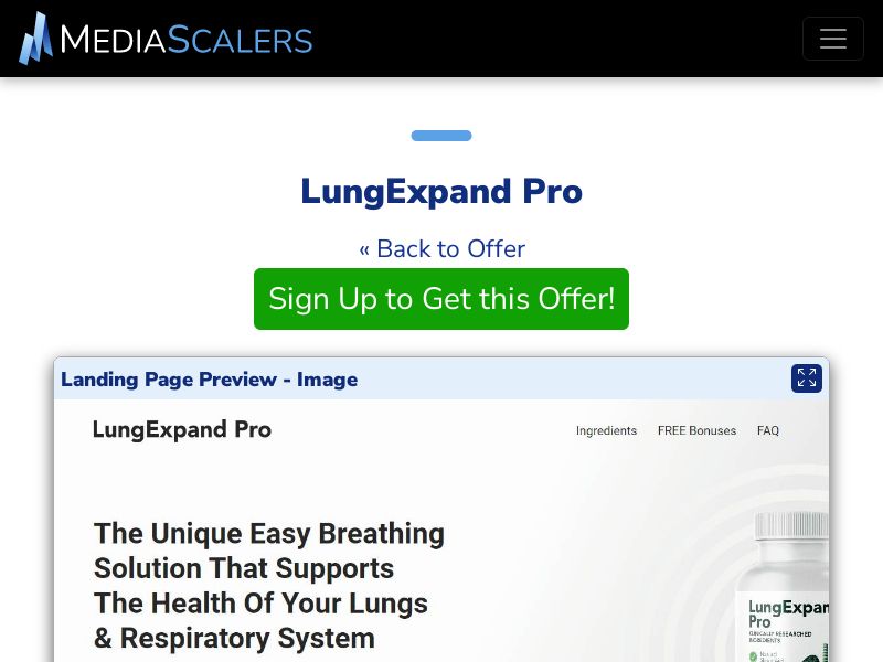 LungExpand Pro {+DTC, TSL, VSL} [US, CA, AU, UK, NZ, IE]