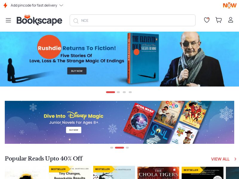 Bookscape.com Ecommerce CPS - India