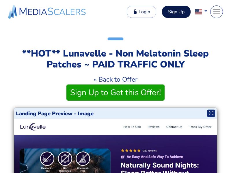 Lunavelle - Non Melatonin Sleep Patches ~ PAID TRAFFIC ONLY {+Advertorial, DTC, Alt-Landers} (Event Tracking) [US, DE, CA, AU, UK, FR, IL, +232 More]