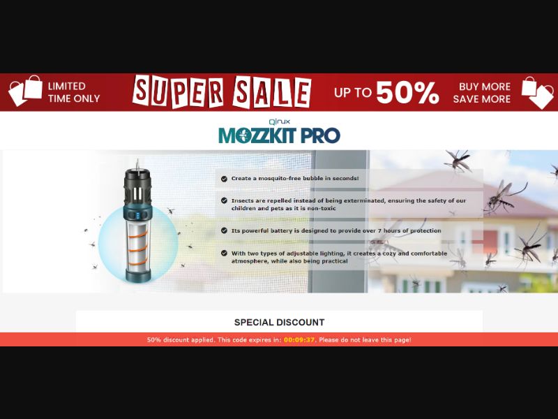 [WEB+MOB] Qinux Mozzkit Pro – Repellent Lamp /International (112 GEOs) CPS *FB/TT/Google/Taboola Pixel*