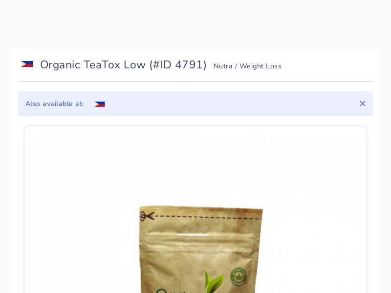 Organic TeaTox Low