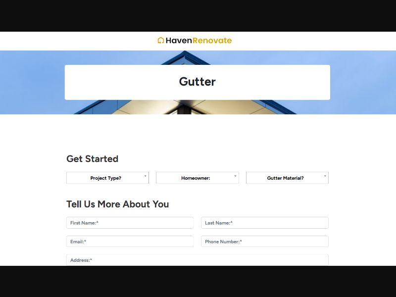 [WEB+MOB] HavenRenovate® - Gutter /US SOI RevShare