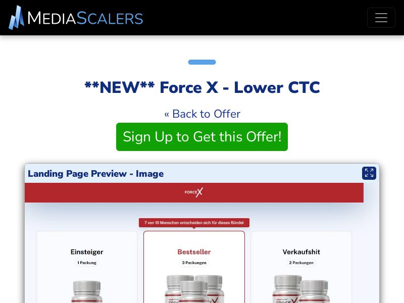 Force X - Lower CTC {+DTC, Alt-Landers} [DE, AT]