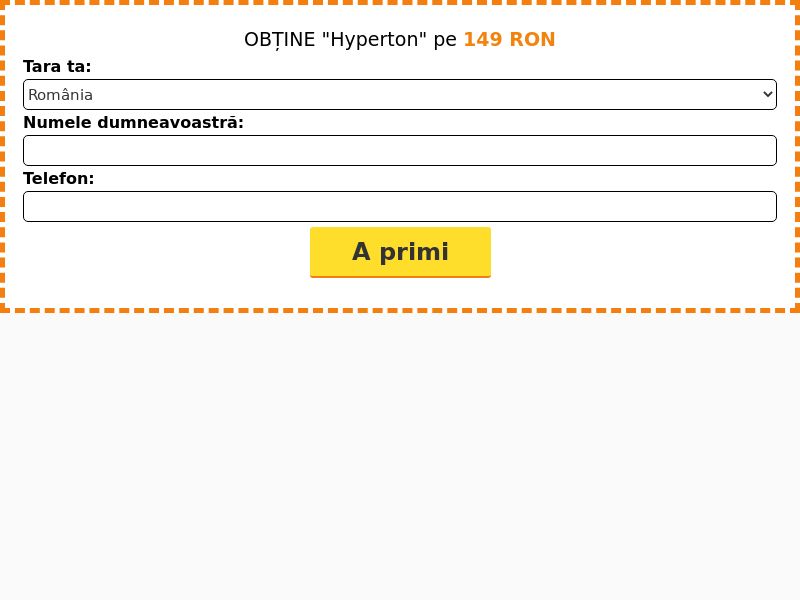Hyperton Caps 149 ron - PRESSURE STABILIZING PRODUCT HOLD