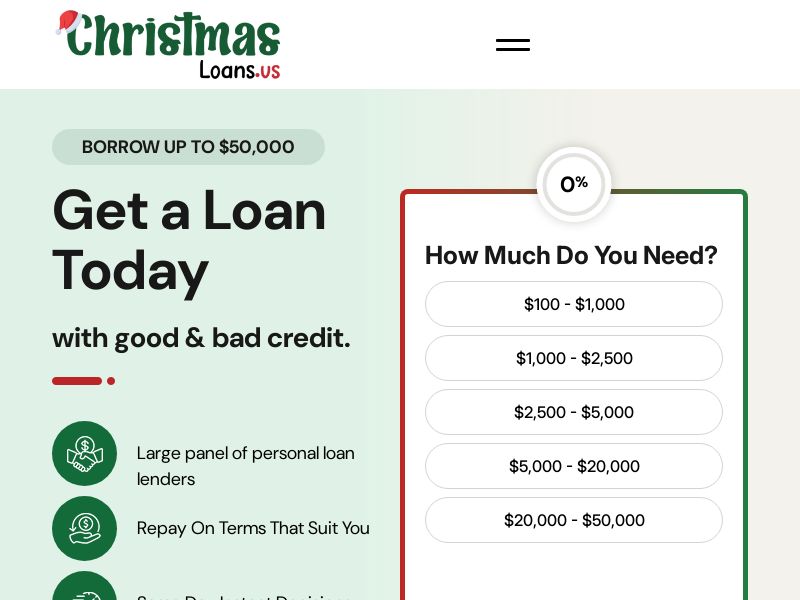 ChristmasLoans.us *Creative required*