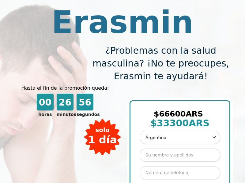 Erasmin AR (prostatitis) - test