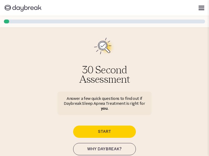 Daybreak Sleep Apnea - Quiz Flow | US