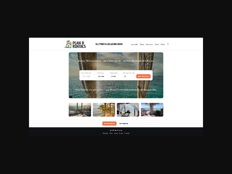 Plan B Rentals - Reverse Travel Marketplace - CPS (US)