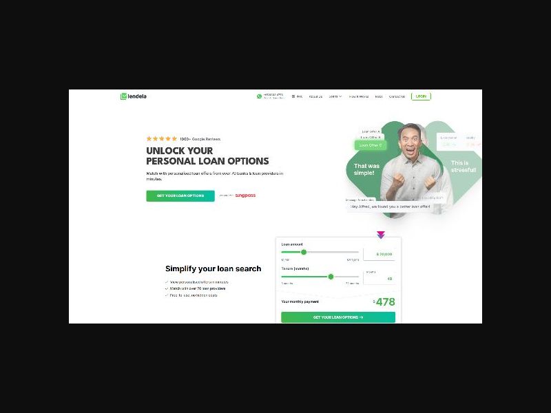 Lendela - Personalized Loan Search - CPL (SG)