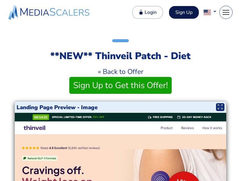 Thinveil Patch - Diet {+DTC} [US]