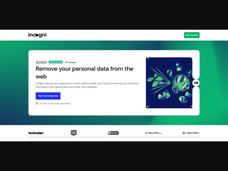 [WEB+MOB] Incogni® Data Protection – 50% Off /International (31 GEOs) RevShare 33%