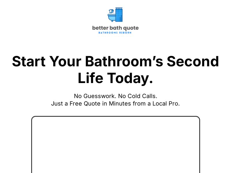 Better Bath Quote - RevShare | US