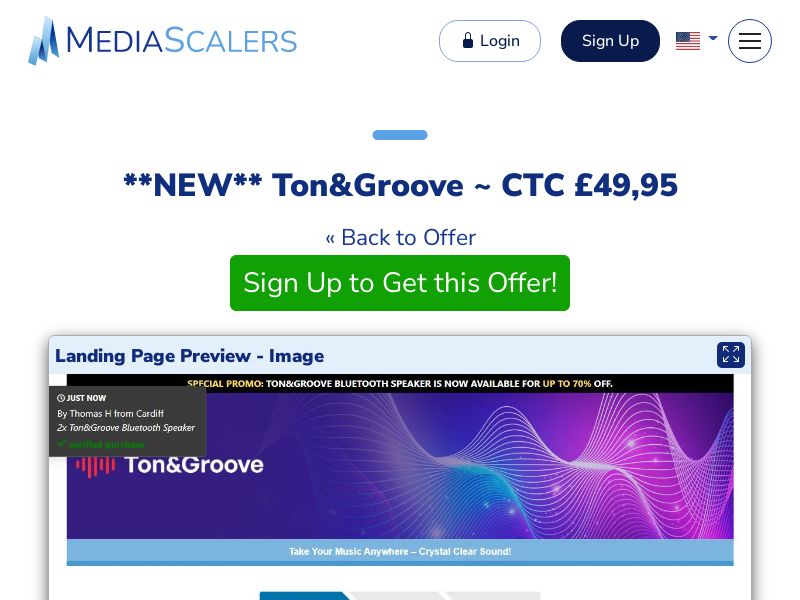 Ton&Groove ~ CTC £49,95 {+DTC} [UK]