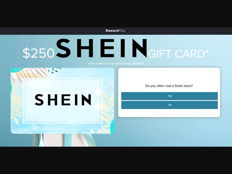 AU - RewardFlux - Shein Giftcard - (CPL)