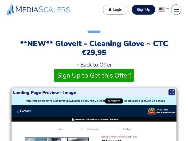 GloveIt - Cleaning Glove ~ CTC €29,95 {+DTC} (Event Tracking) [DE, AT]