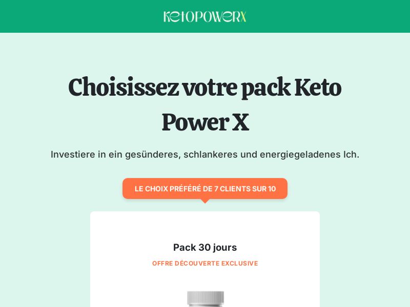  ! NEW OFFER - Keto PowerX - DTC [FR] (Banner,Native,Social,Search,SEO,Brand Bidding) - CPA 