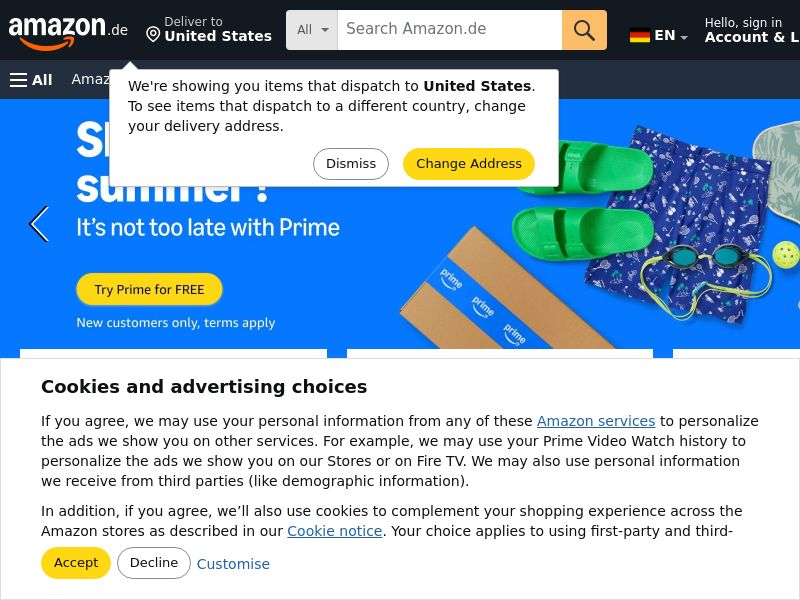 Amazon.com Ecommerce CPS - Multiple Geos (102278)